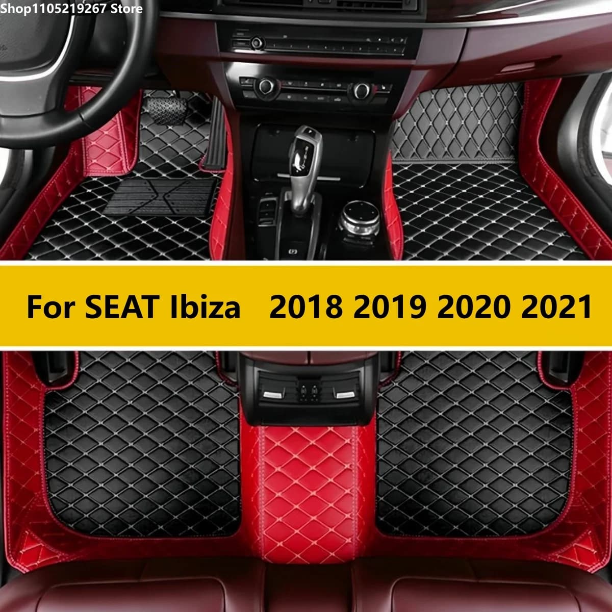 Tappetini auto per SEAT Ibiza 2018 2019 2020 2021 Tappetino auto Tappetino Alfombrillas Accessori auto