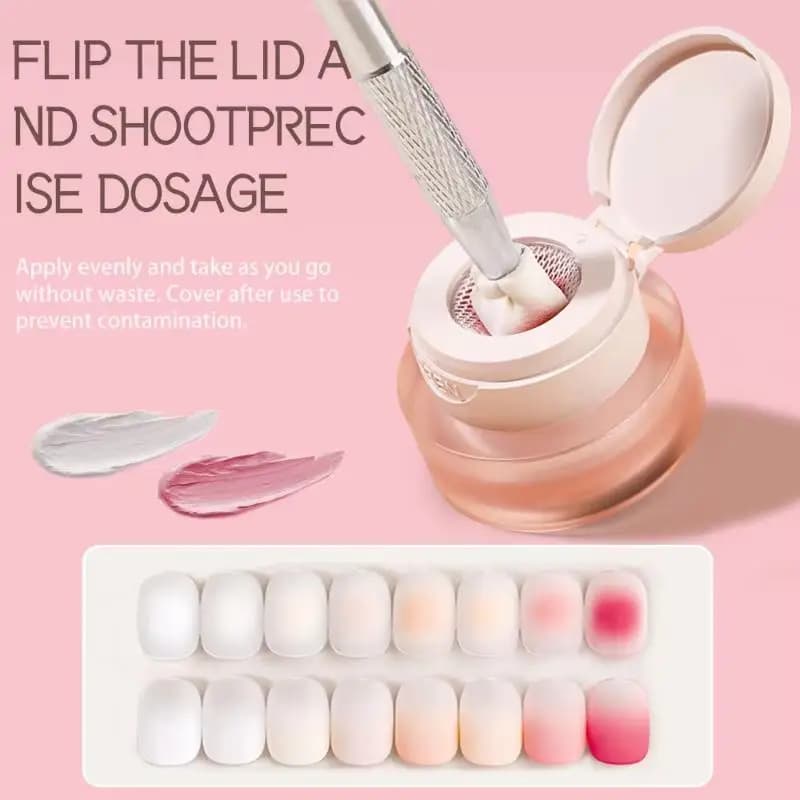 1Pcs Nail Polish Glue Pink Color Nail Art Air Cushion Padding Glue High Saturation Gypsum Painting Glue For DIY Home Salon