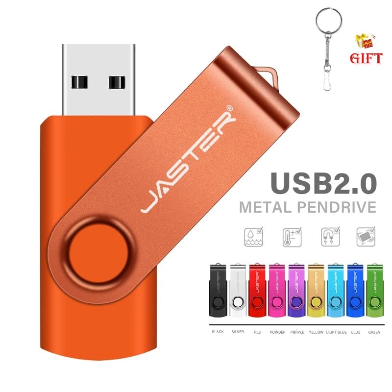 Chiavetta USB aziendale da 128GB, chiavetta USB girevole da 64GB, chiavetta USB colorata da 32GB, chiavetta USB in plastica da 16GB, pendrive da 8GB, 4GB, 128MB
