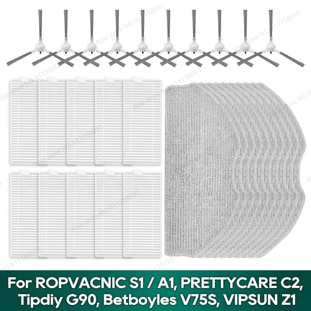 Compatibile con ROPVACNIC S1 / A1, PRETTYCARE C2, Tipdiy G90, Betboyles V75S, VIPSUN Z1 Accessori Filtro in tessuto per mop