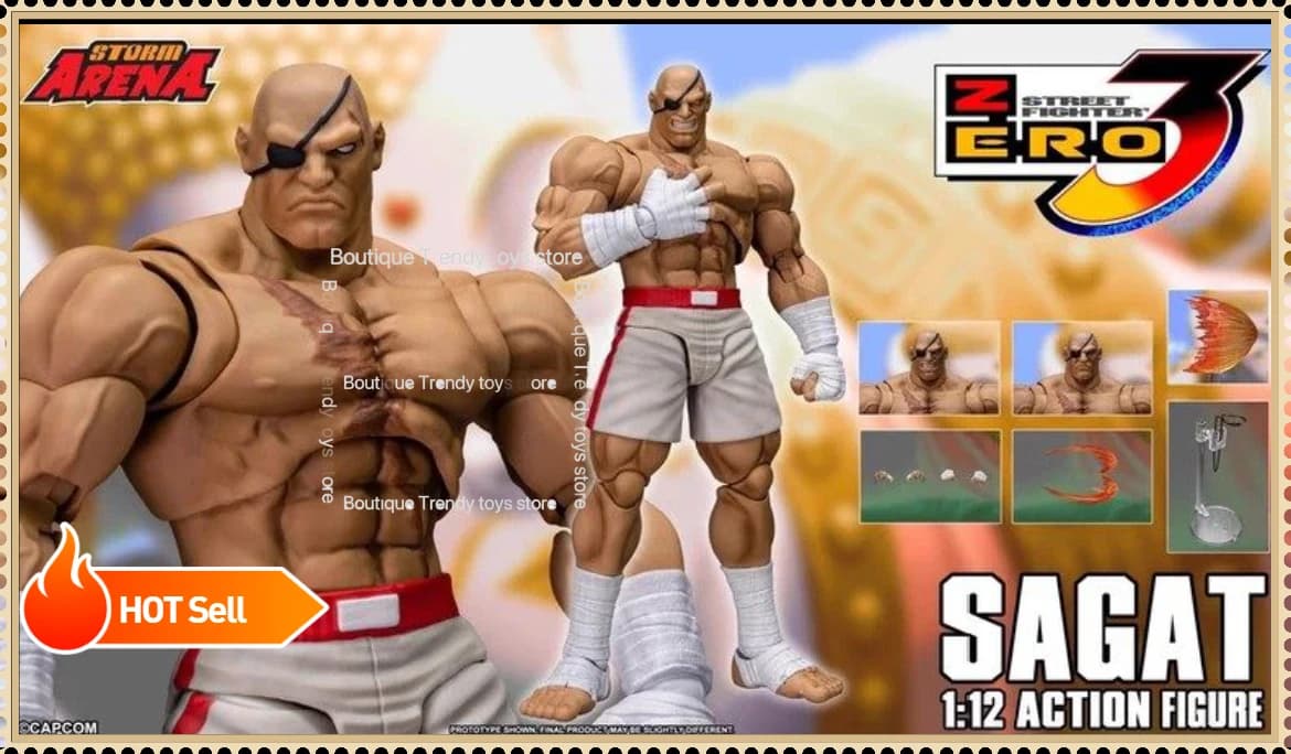 NUOVO Originale Storm Toys ST ARENA3 1/12 ARENA KEN SAGAT RYU WF2025 Edizione Limitata con Abbinamento Colori in Stock Modellini Anime