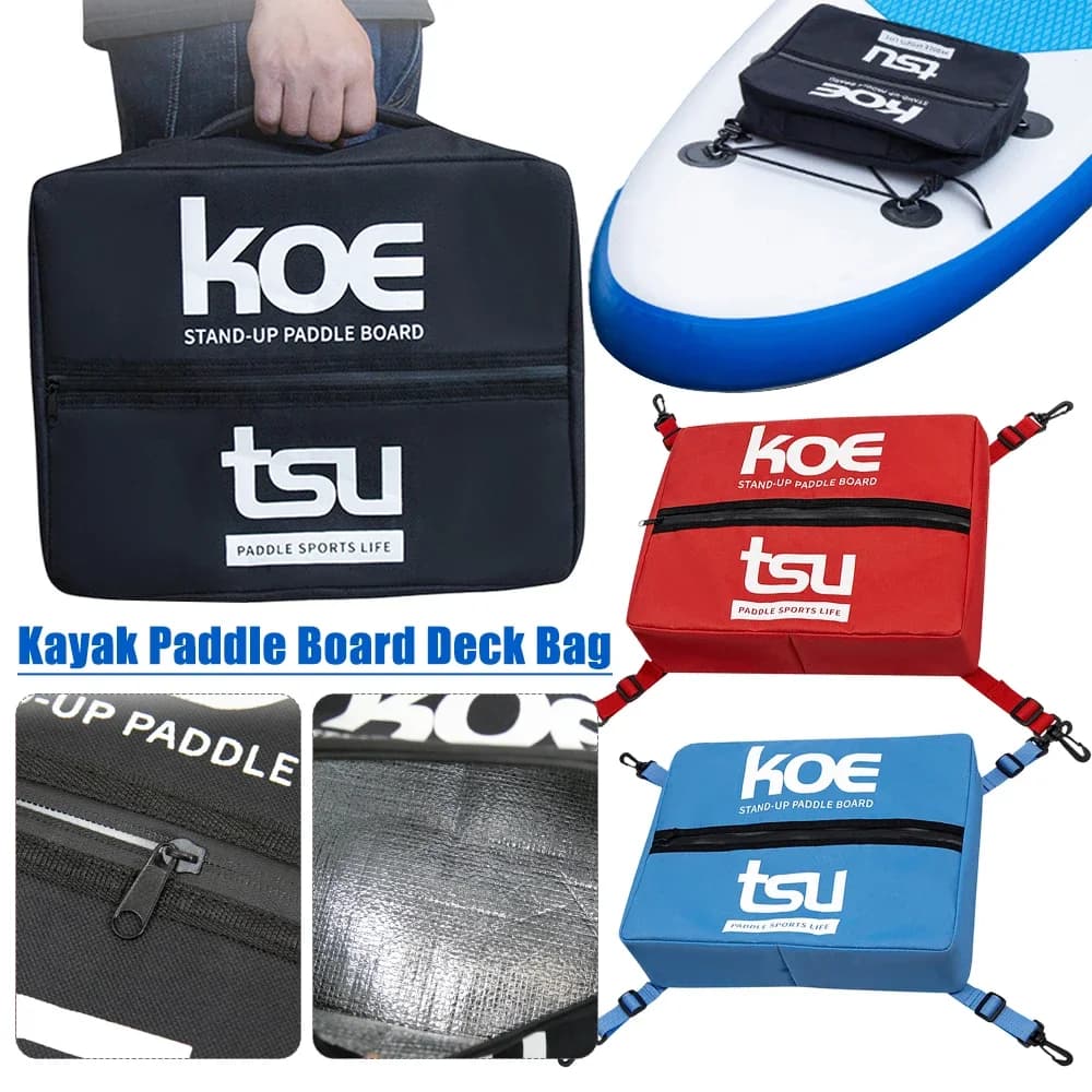 Borsa per paddle board Borsa per ponte da surf portatile impermeabile Stand up Borse portaoggetti per paddle board con fibbia di fissaggio Accessorio per surf in kayak