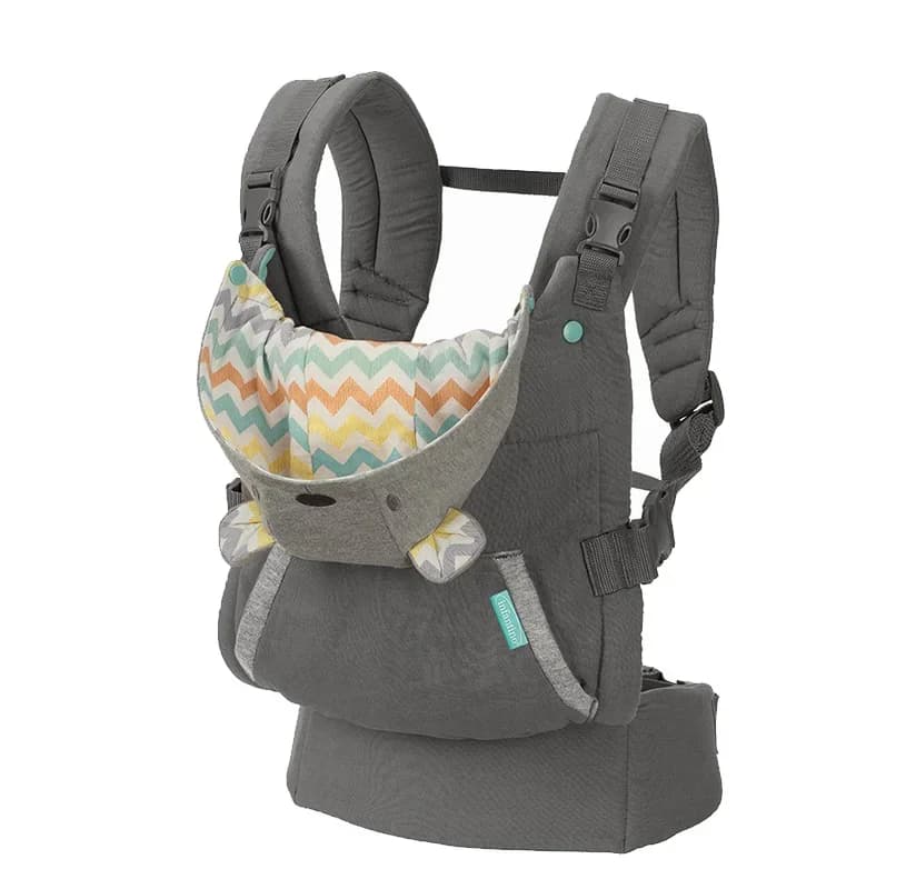 Marsupio ergonomico per neonato per neonato con supporto lombare per seggiolino sui fianchi, trasporto multi-posizione anteriore e posteriore