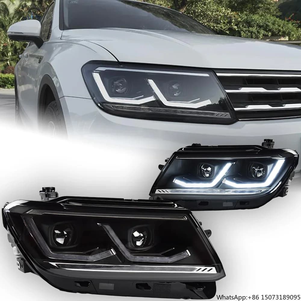 Fari per Auto con Lente Proiettore 2017-2020, Luci Angel Eye, Lampada Frontale LED, Fari DRL, Accessorio Automobilistico