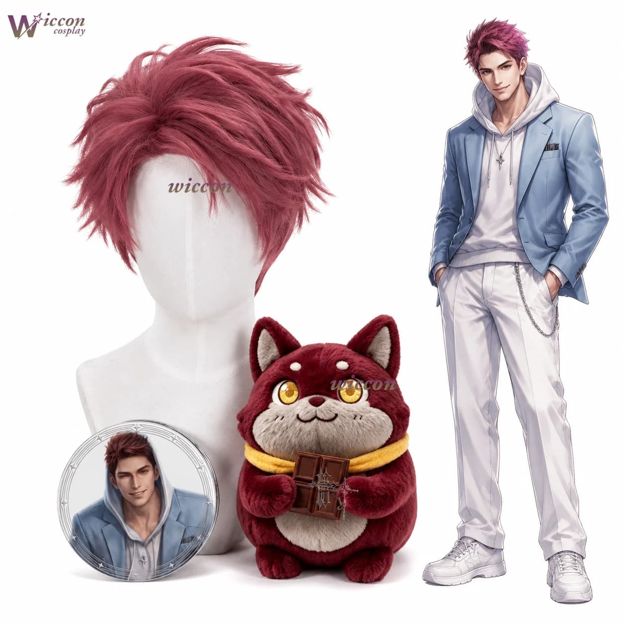 Anime Love And Deepspace Valko Anime Cosplay Accessory: 10CM Plush Keychain Gift For Halloween Christmas Party Puppet Mascot
