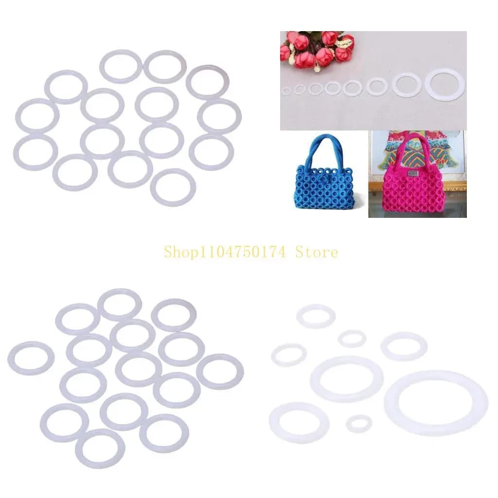 Accessorio per strumento artigianale in plastica con gancio circolare per anello all'uncinetto fai-da-te per auto a mano per la vendita superiore