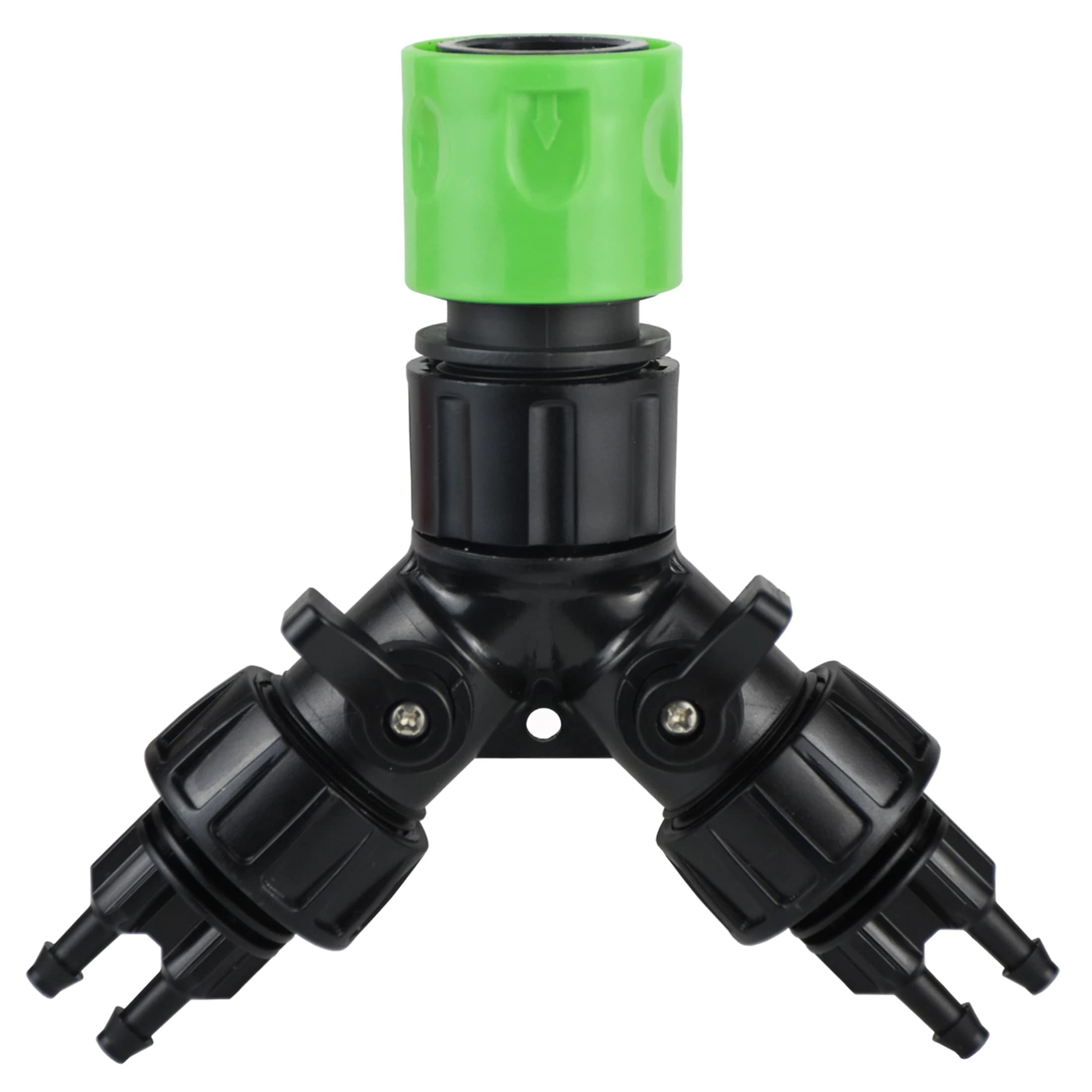 4-way 2-way Splitter drip irrigation adapter for 1/4" garden hose kit Bonsai Pot Plant Greenhouse automatic irrigation system kit
