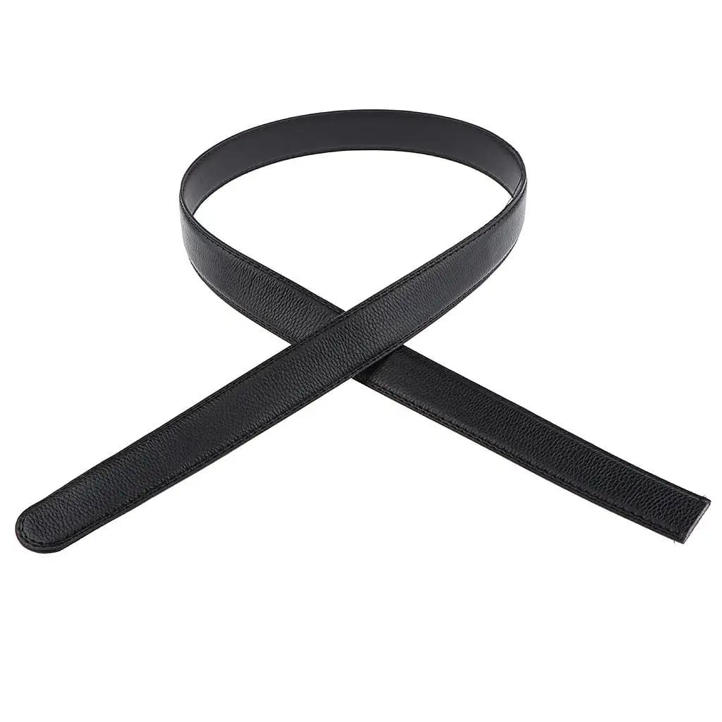 Men's classic work belt, gift, black clique belt, clothes straps, no buckle