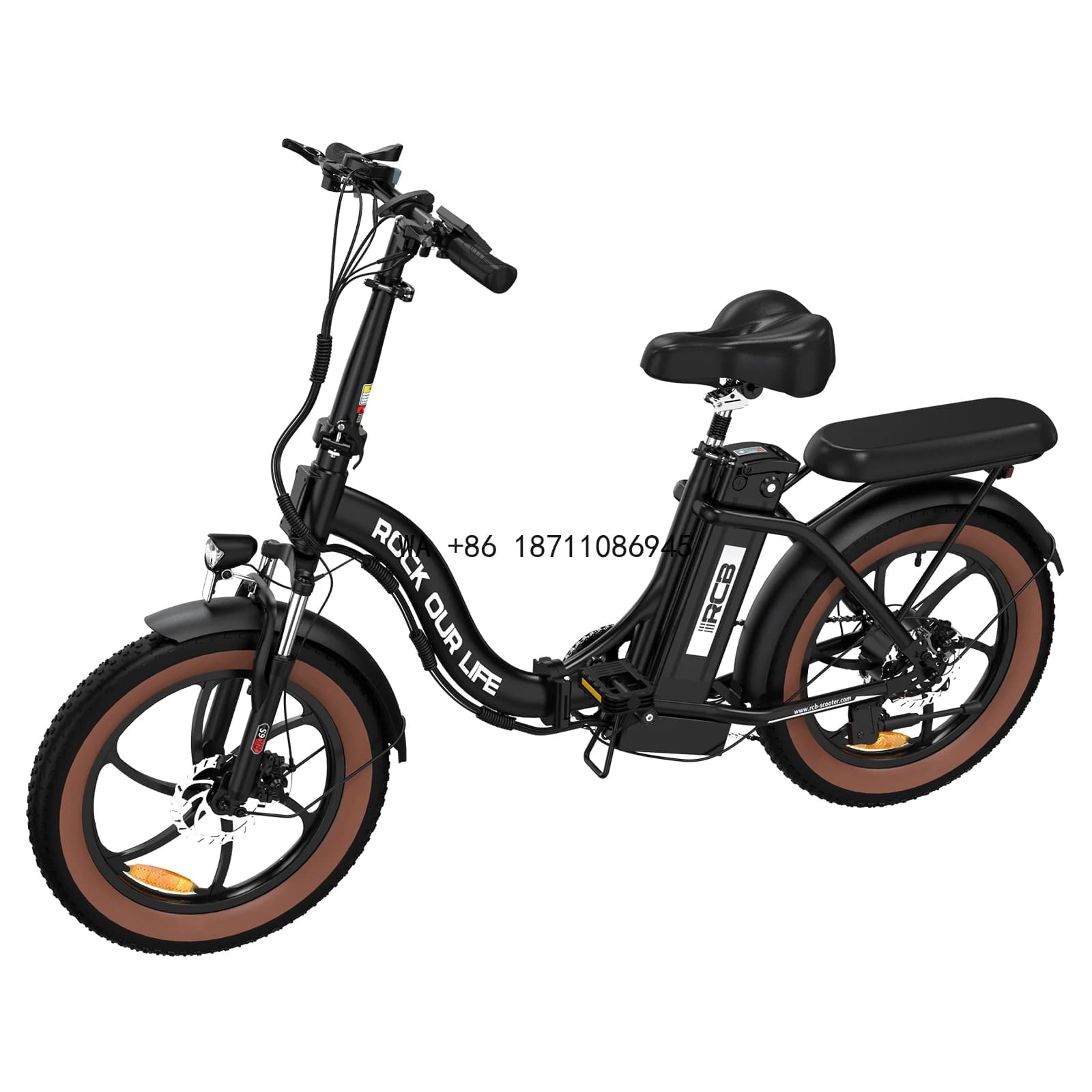 Bicicletta Pieghevole in Acciaio al Carbonio con Sospensione Completa, 20 Pollici, 500W, Disponibile in Stock UE e UK