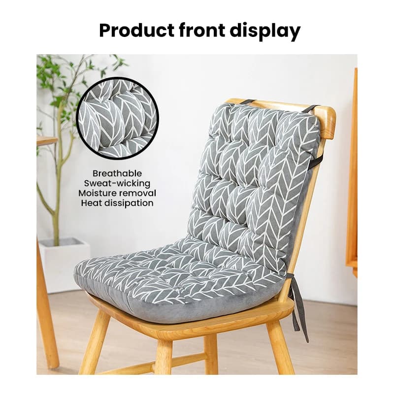 Cuscino ergonomico integrato per sedia, adatto per uso multifunzionale in casa e in auto, comodo e morbido, con schienale imbottito.