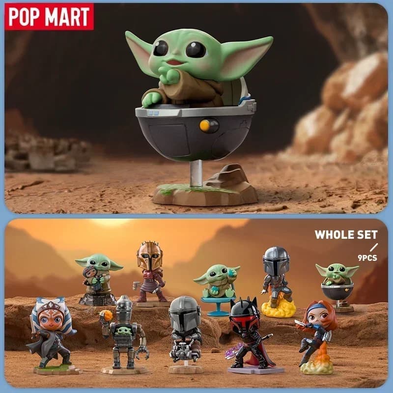 POP MART Star Wars Mandalorian Series Blind Box Guess Bag Decorazione del desktop Modello carino Regalo Ragazza Giocattoli Anime
