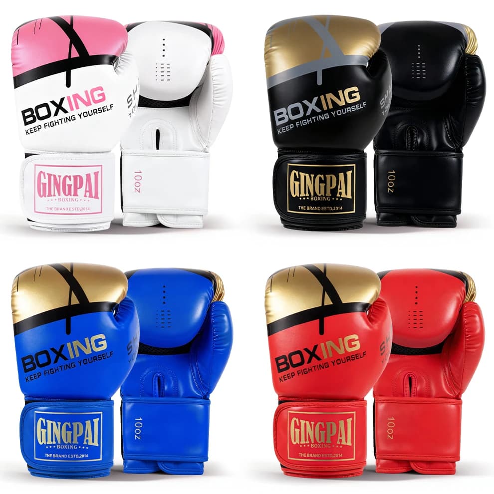 PU Leather Breathable Adult Boxing Gloves, Children's Combat Gloves, Boxing and Muay Thai Training Gloves for Gym, Indoor and Outdoor Sports