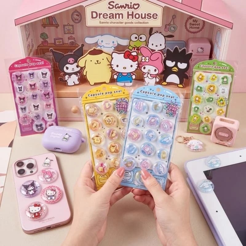 Hot Sale 40pcs Japanese 3d Embossed Rocking Capsule Sticker Diy Mobile Phone Case Ornaments Crystal Sticker Toy Sticker Gifts