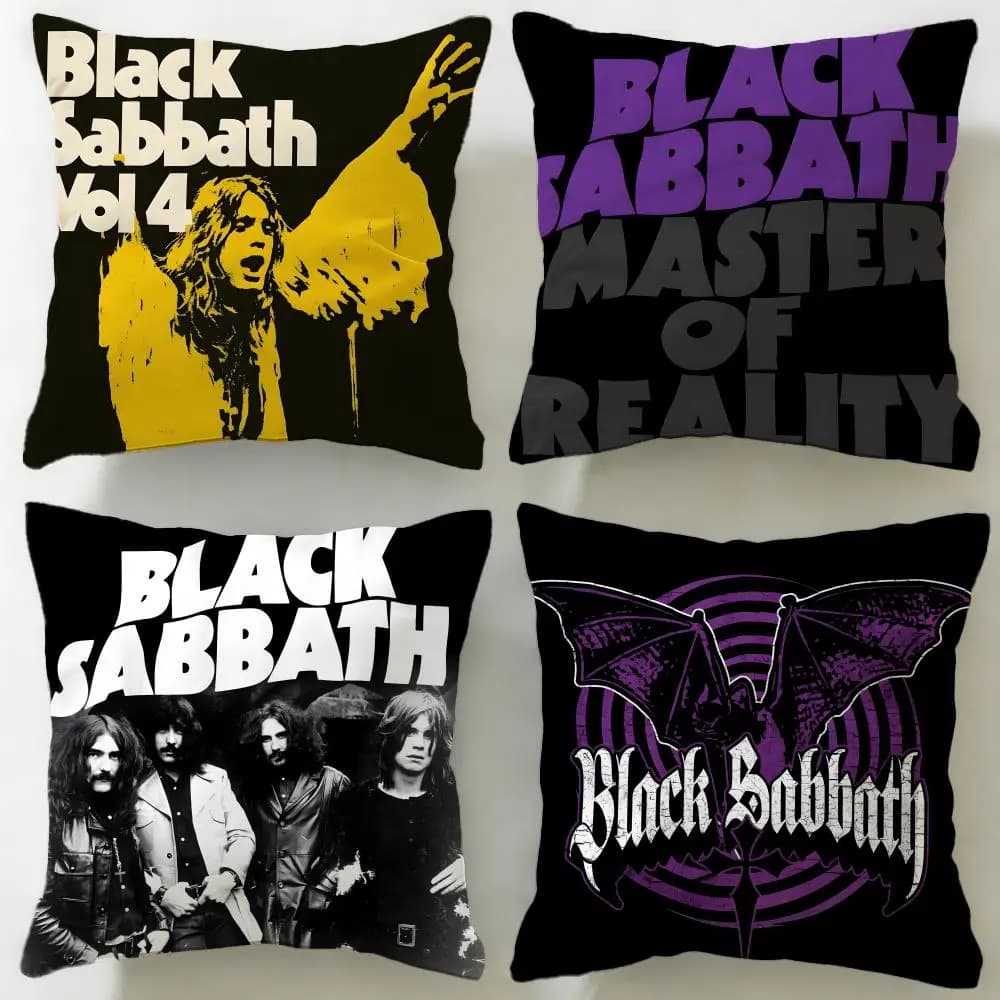 Federa per cuscino classica Black Sabbath, morbida e facile da lavare, versatile per divano, letto, viaggi e ufficio
