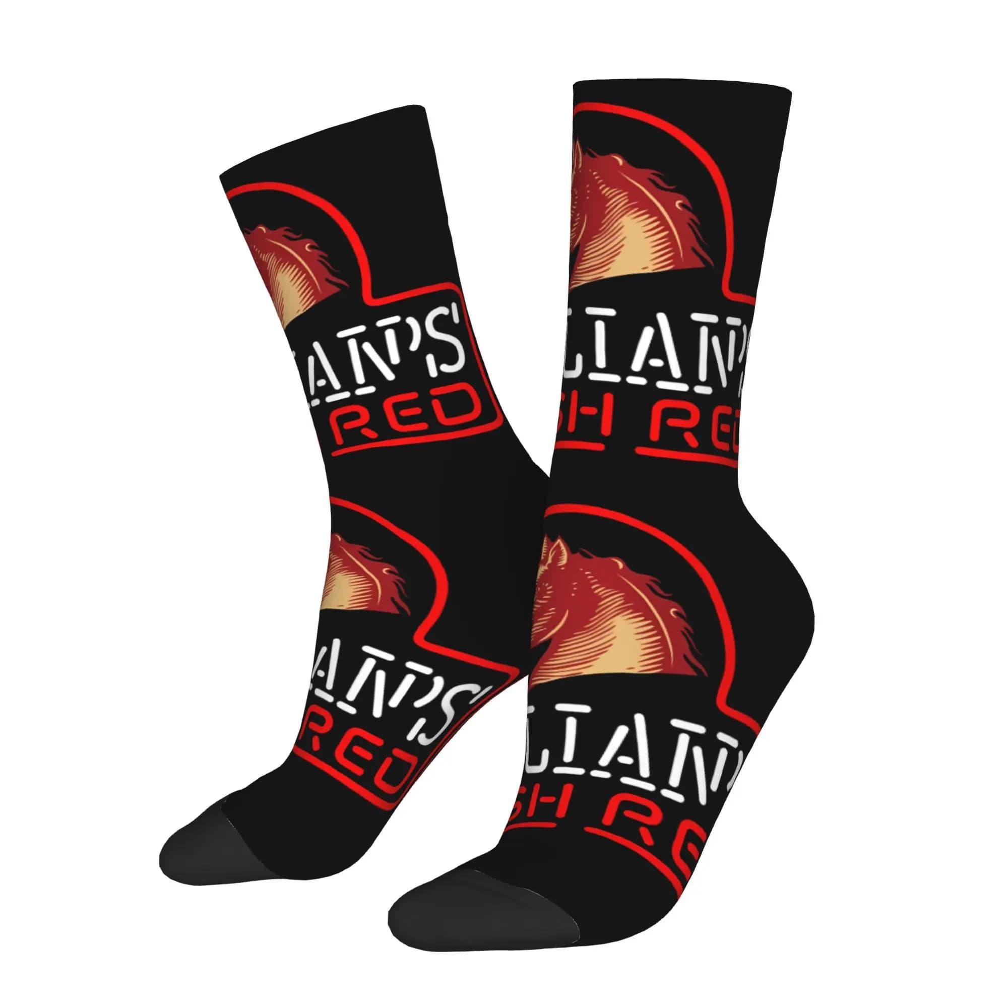 Divertenti calzini da uomo Hanto neon sign Vintage Street Style Casual Crew Sock Modello regalo stampato