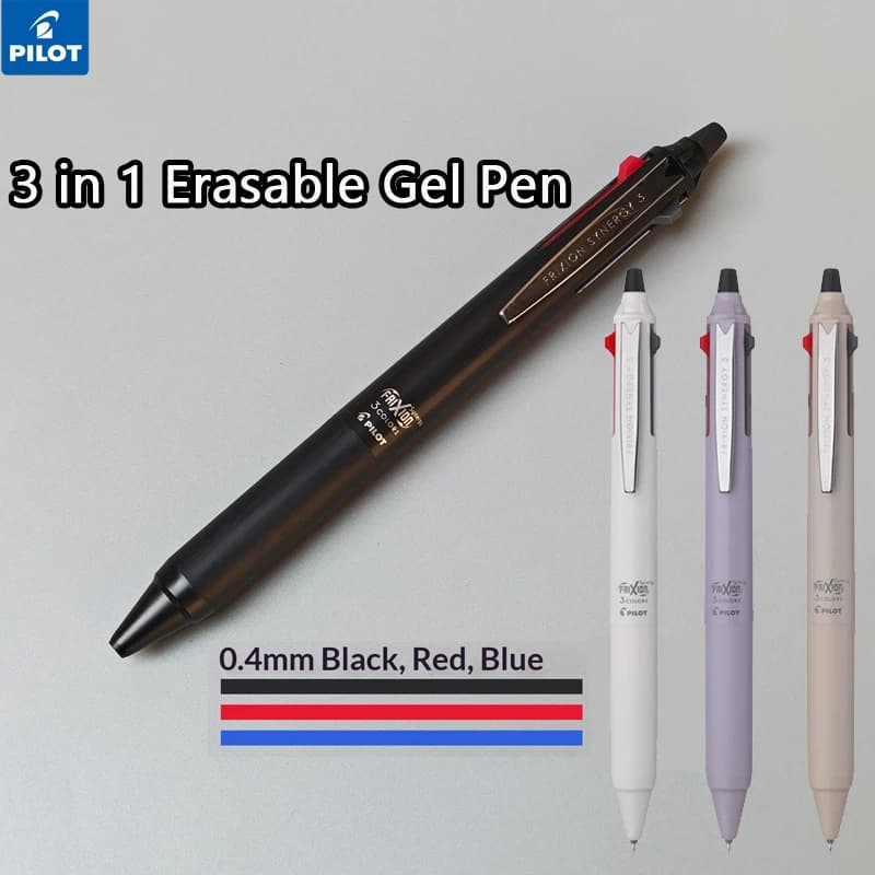 Penna Gel Cancellabile Pilot FRIXION SYNERGY 3in1 0.4mm con Punta a Proiettile ST Unica e Tecnologia Sensibile alla Temperatura per Compiti e Appunti