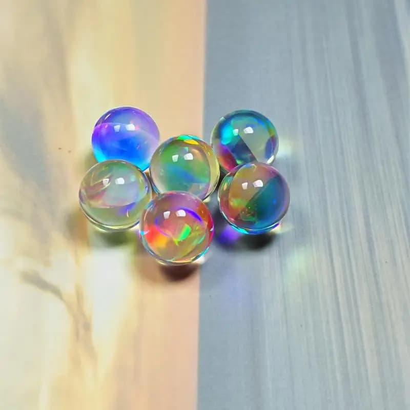 Sfera prisma colorata Accessori fai da te Acchiappasole Arcobaleno Cristallo Vetro Pietra preziosa al chiaro di luna Sostituzione ciondolo gemma magica