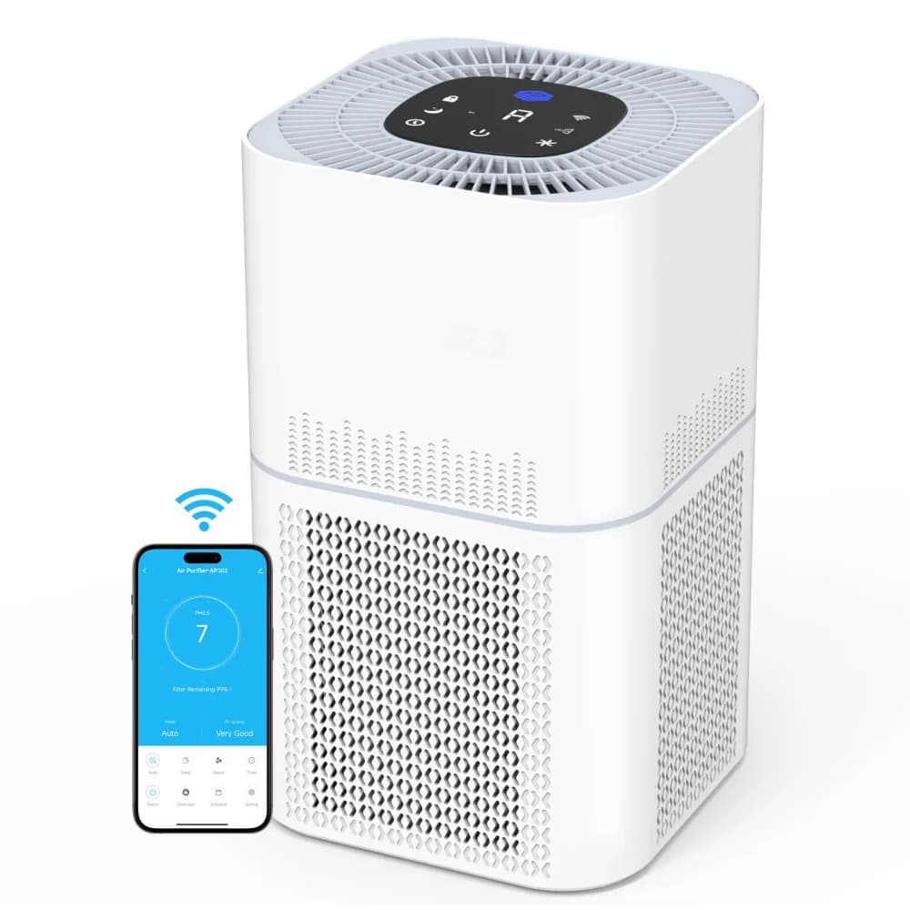 Vendita calda 2 in 1 purificatore d'aria con umidificatore combinato H13 vero filtro HEPA per allergie domestiche e peli di animali domestici, fumanti in camera da letto