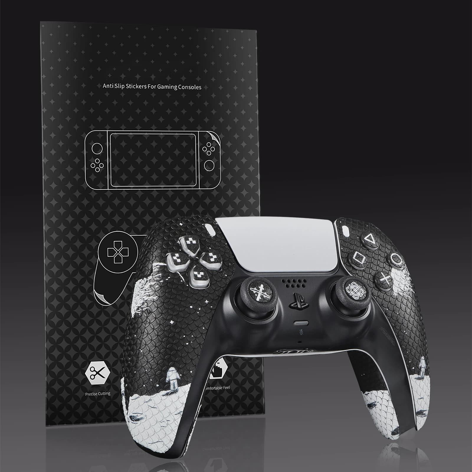 Manopole per manopole per gamepad Adesivo antiscivolo per PlayStation 5 PS5 Adesivi protettivi Accessori per giochi Adesivo per custodia per gamepad