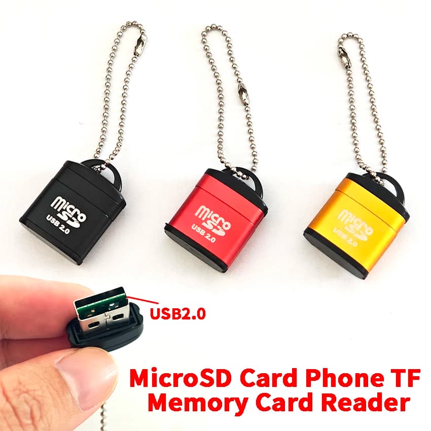 USB 2.0 Lettore di schede Micro SD TF Scrittore Mini Memoria Adattatore per altoparlante per auto per laptop Convertitore di riproduzione musicale Scheda di archiviazione di espansione