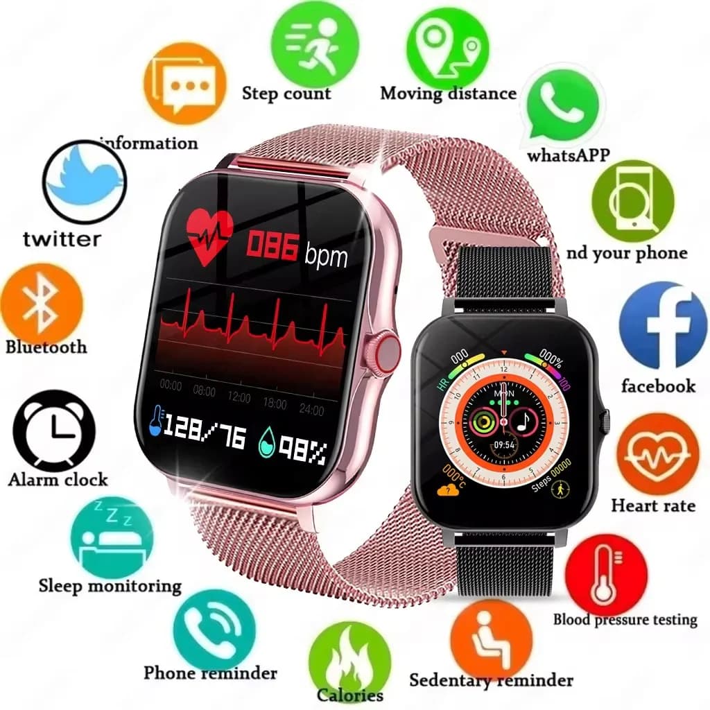 New Smart Watch for Men Gift Full Touch Screen Sport Fitness Bluetooth Watch Call Smartwatch Wrist Watch New Update 2025