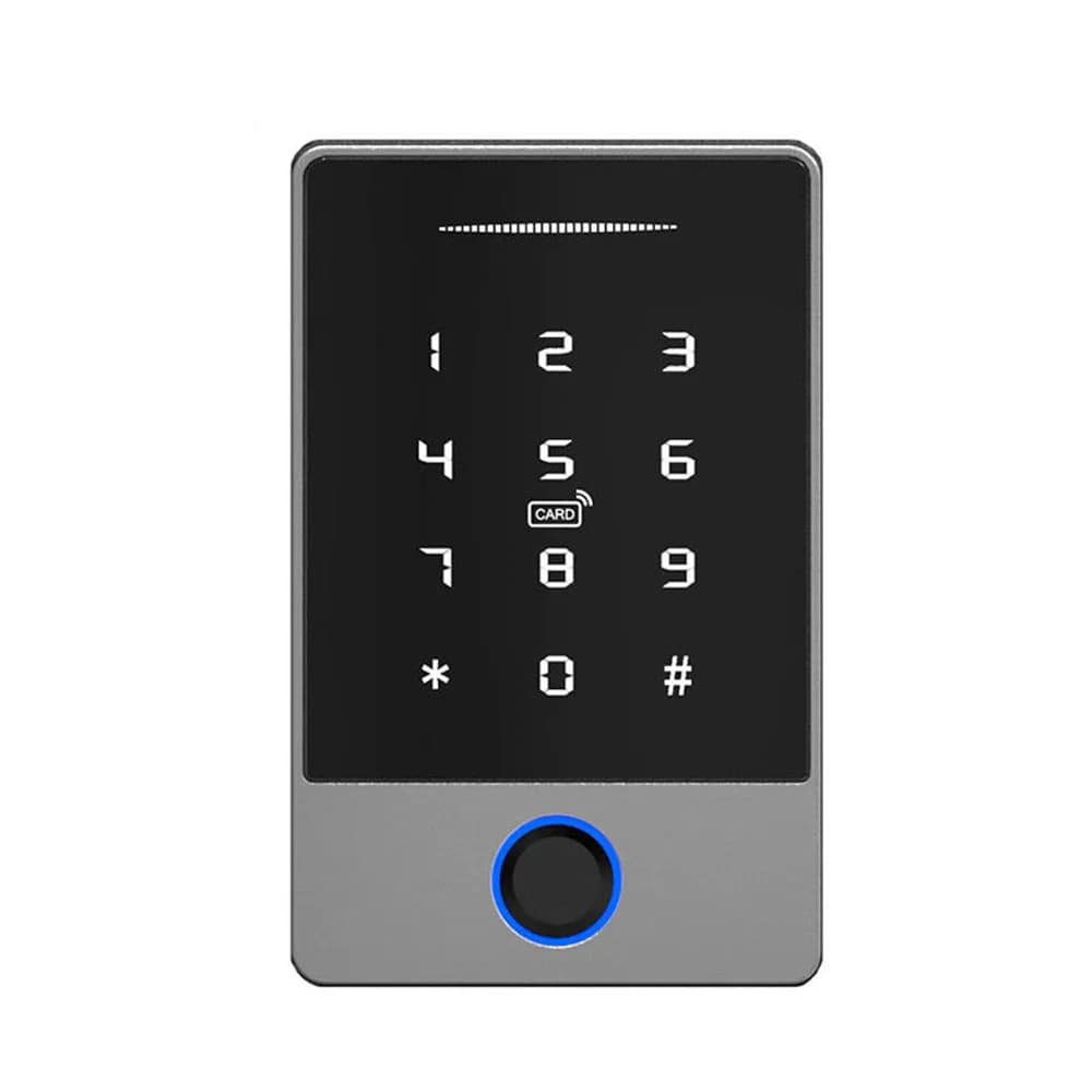 Controllo accessi intelligente con impronta digitale per porta in vetro impermeabile IP66 - Sistema di accesso con serratura con telecomando TTLOCK