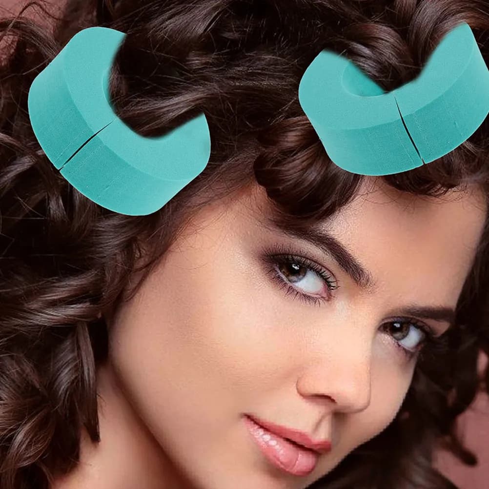 Set of 6 Sponges to curl hair, Delicate foam rollers for Heat-free curls, Duration, Hairstyle tool
