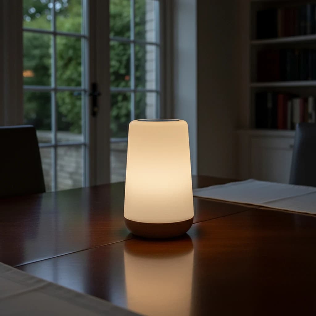 Lampada da comodino portatile ricaricabile USB dimmerabile con telecomando RGB a 13 colori che cambia luce notturna Lampada da comodino per camera da letto