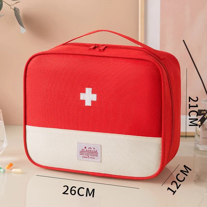 Borsa Portatile per Medicinali, Kit di Pronto Soccorso per Campeggio ed Emergenze, Organizzatore per Casa e Viaggi, Borsa per Farmaci