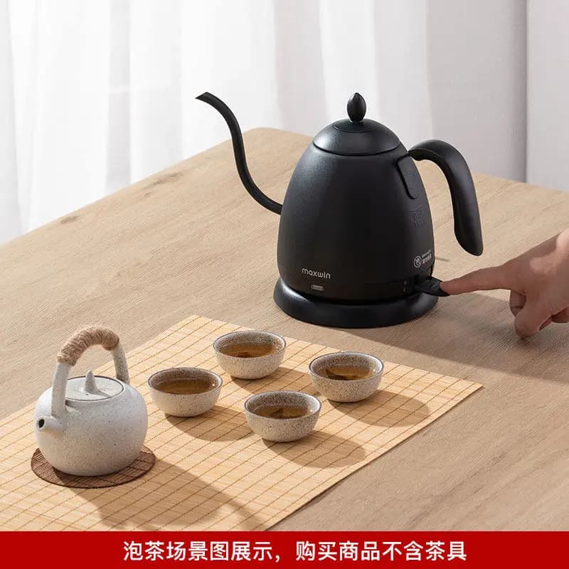 220V maxwin Electric Kettle Long Spout Small Fast Boil for Tea Coffee Home Use
