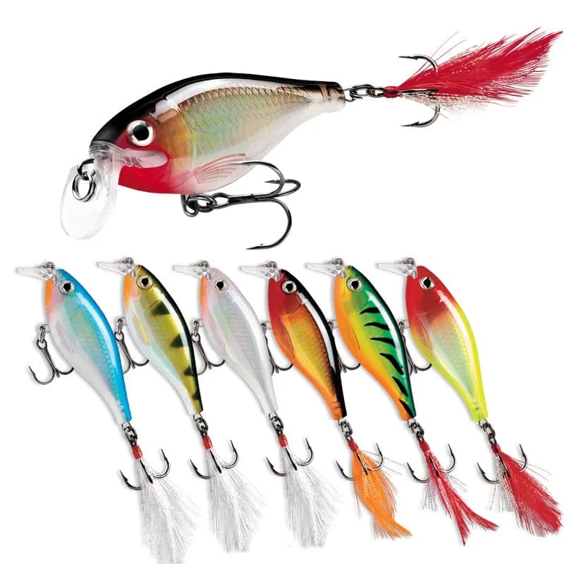 1 pz Minnow esche da pesca 8.5mm 12.3g Bass traina artificiale Hard Bait Crankbait Wobblers occhi 3D luccio Carp Bait attrezzatura da pesca
