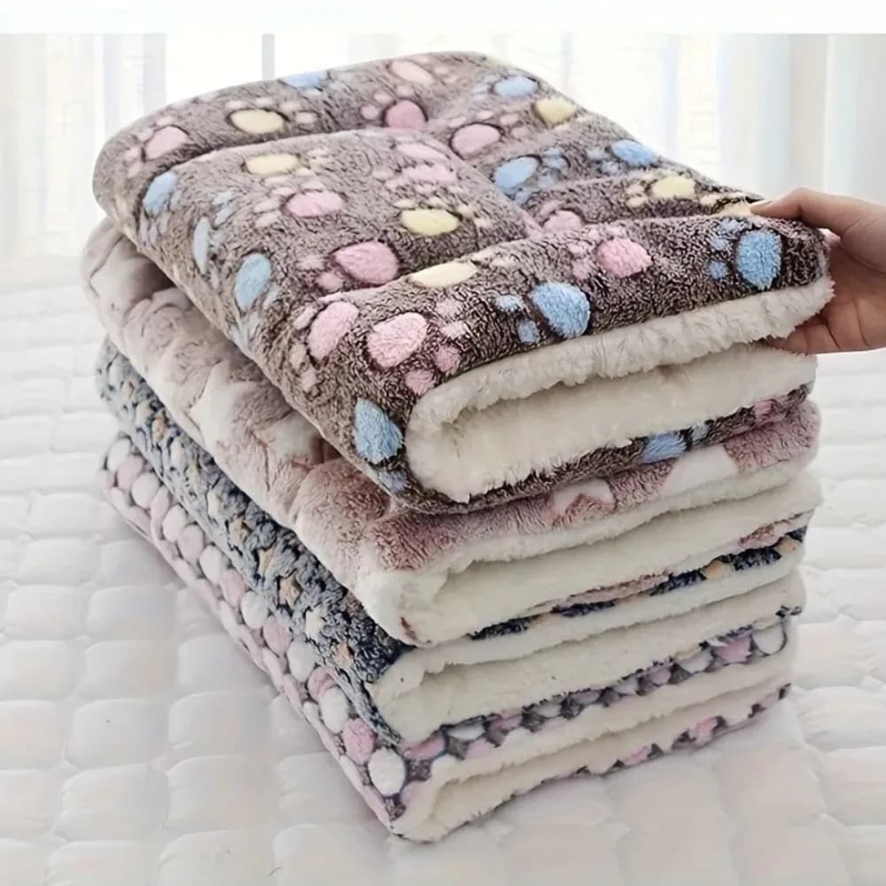 Heart Pattern Soft Dog Bed Warm Non-electric Winter Cushion Comfortable Pet Mat for Small Medium Dogs Cats Indoor Rest Supplies