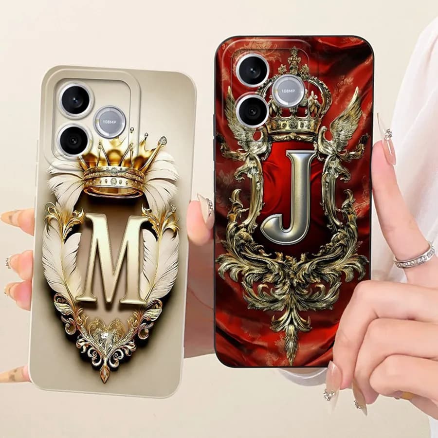 For Honor 600 Lite 2026 Phone Case Initial Letter A To Z Silicone Soft Back Cover For Honor 600Lite 500 Smart 500 LNA-NX1 Capa