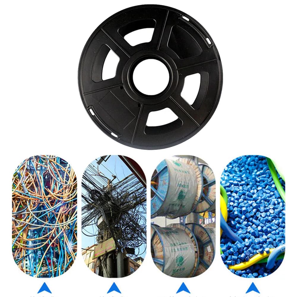 Cavo vuoto avvolgicavo avvolgicavo tamburo per luci natalizie cavi a fune filamento plastica stampanti 3D filamento avvolgicavo vuoto