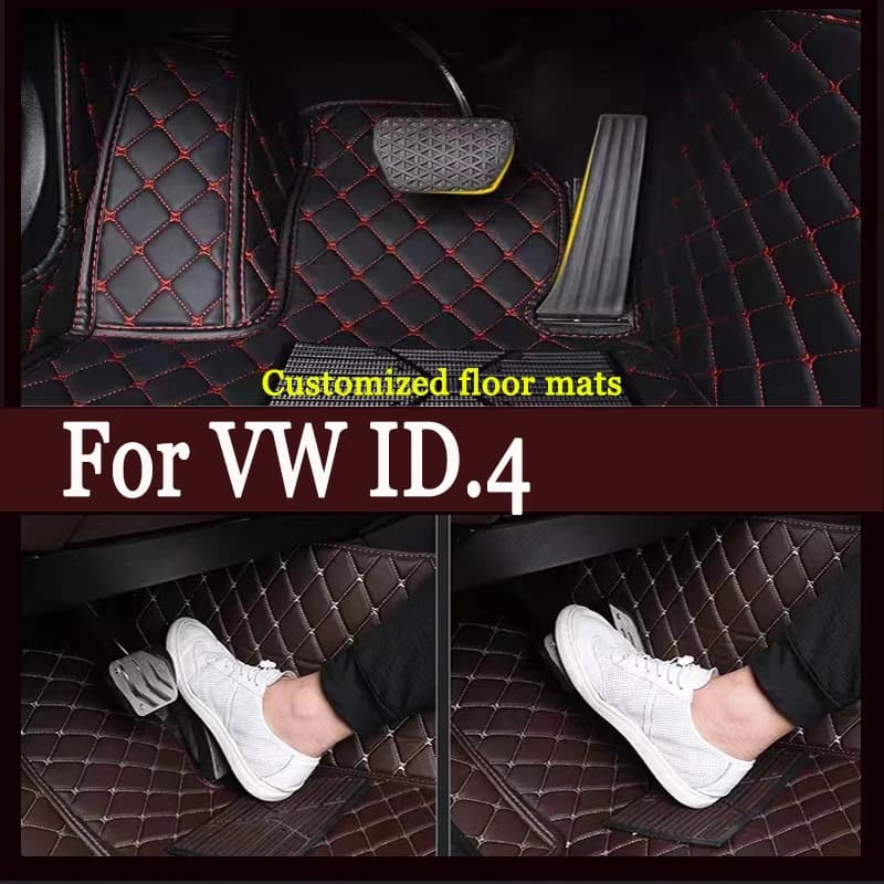 Tappetini per auto per VW VW ID.4 2021-2024 Tappetini per auto personalizzati Copri tappeti per automobili Accessori interni