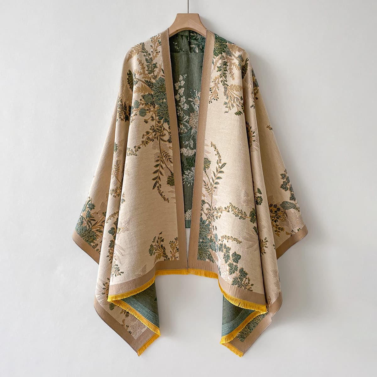 Scialle caldo Sciarpa da donna Coperta invernale in cashmere di lusso Avvolge Casual Stampa floreale Pashmina Bufanda Poncho da viaggio Stole Echarpe