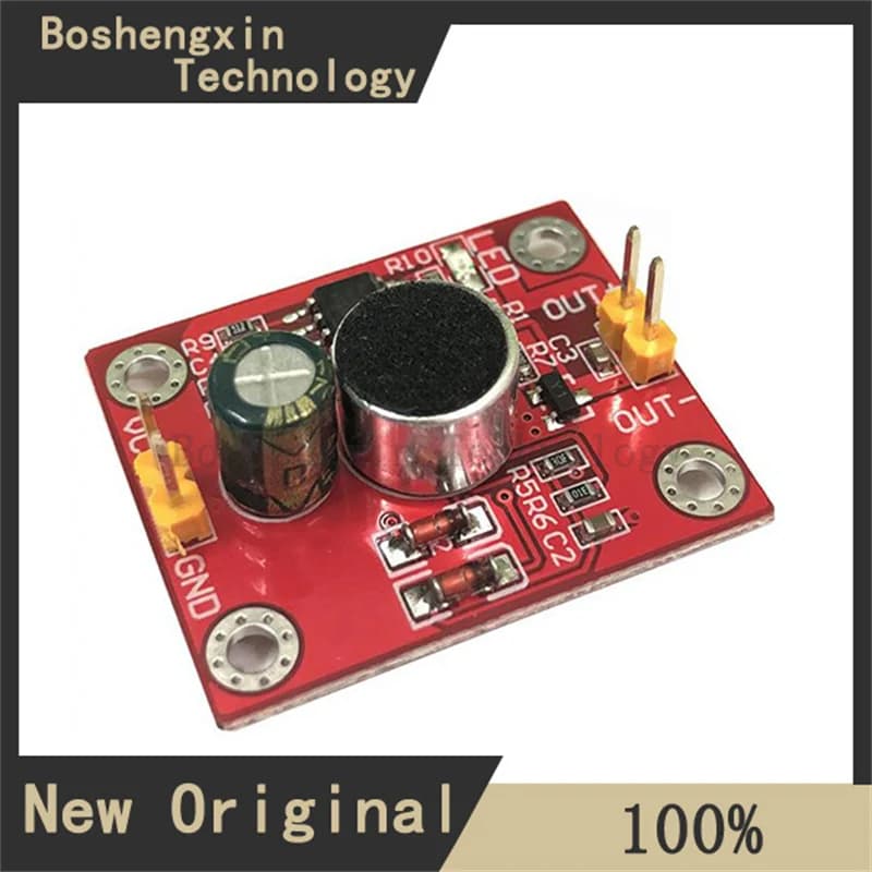 1 pz modulo sensore sonoro microfono controllo del suono ritardo azionamento diretto scheda di azionamento motore LED piccolo ventilatore elettrico fai da te