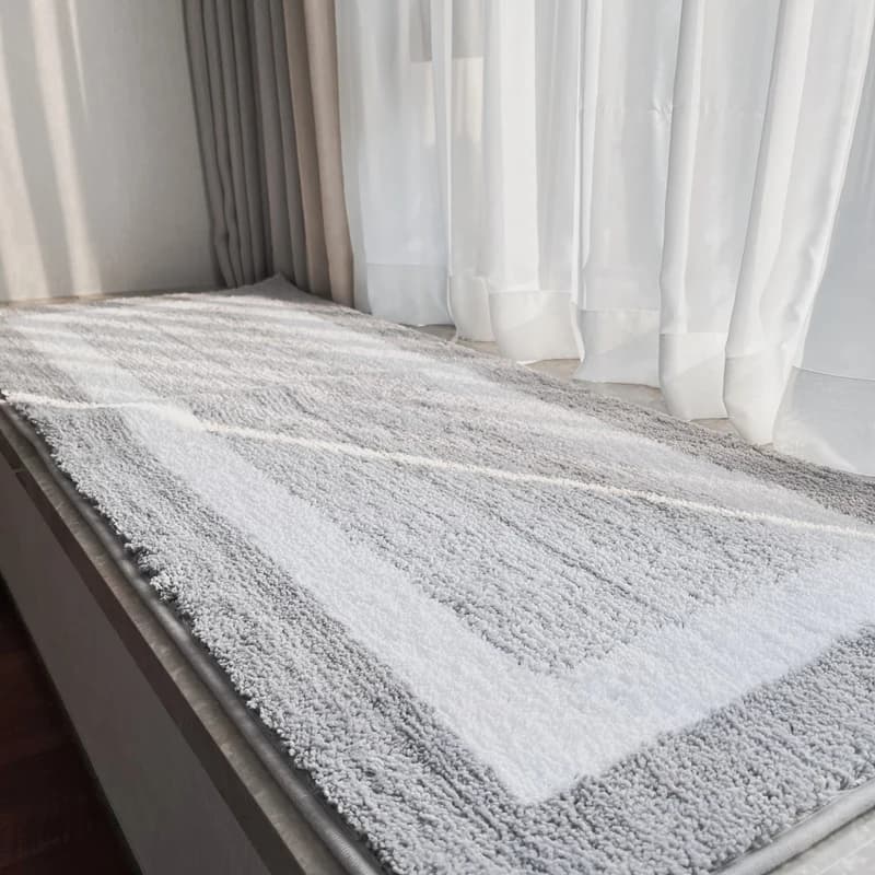 Simple Nordic Style Long Rug for Living Room Kitchen Sliding Door Floor Mat Bedroom Carpet Anti Slip Doormat Home Decor Rug