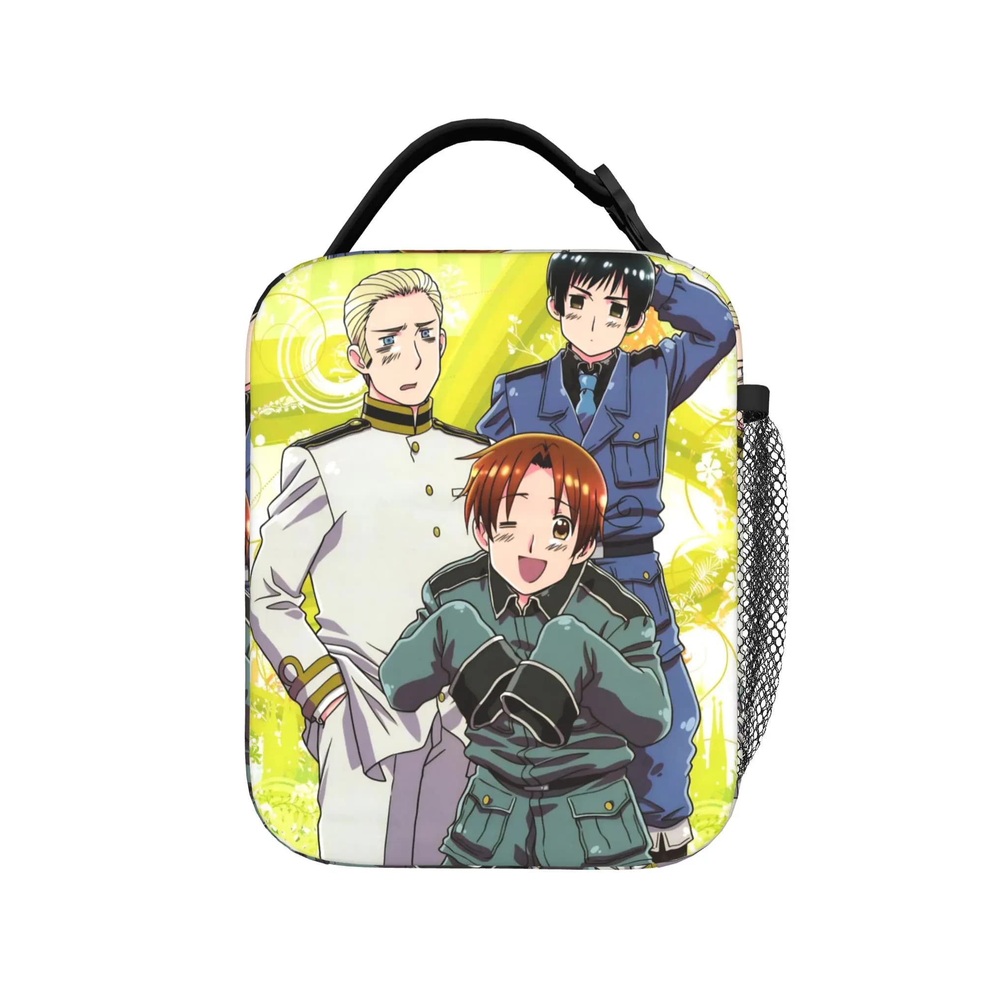 Hetalias Axis Powers Insulated Lunch Bag for Men Women Storage Food Box Portable Thermal Cooler Lunch Boxes For Picnic