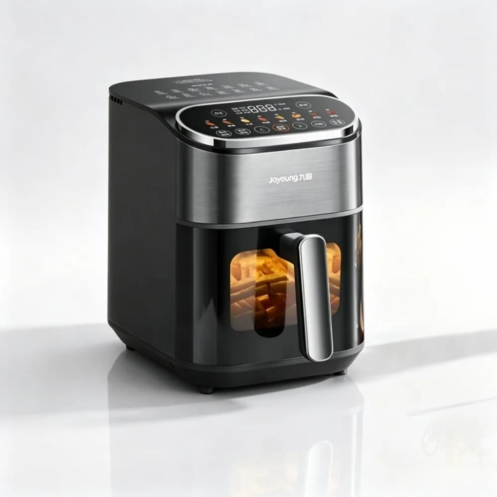 5.5L New Multifunctional Air Fryer Steam Oven Dual Heaters View‑Window Flip‑Free Large‑Cap Full‑metal Inner Chamber Airfryer