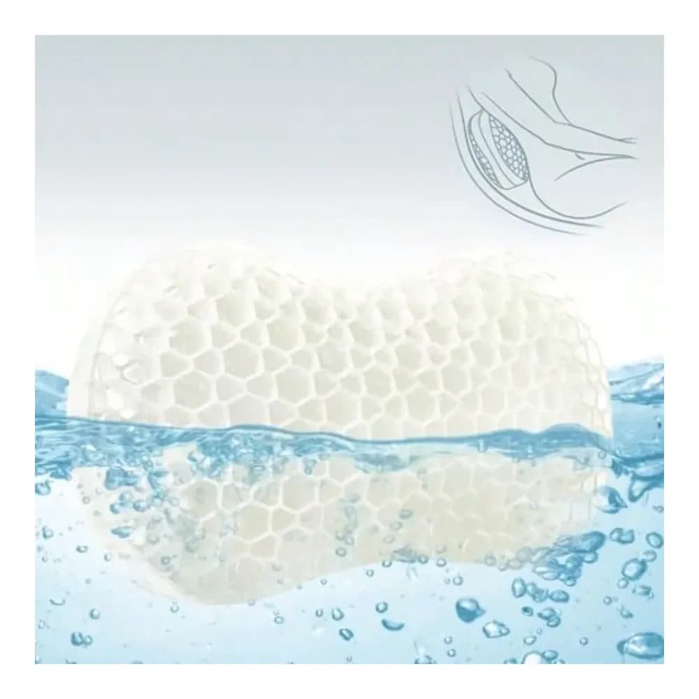 Cuscini in gel per vasca da bagno, cuscino lombare per il supporto della schiena, cuscino in gel con ventose antiscivolo per il supporto lombare
