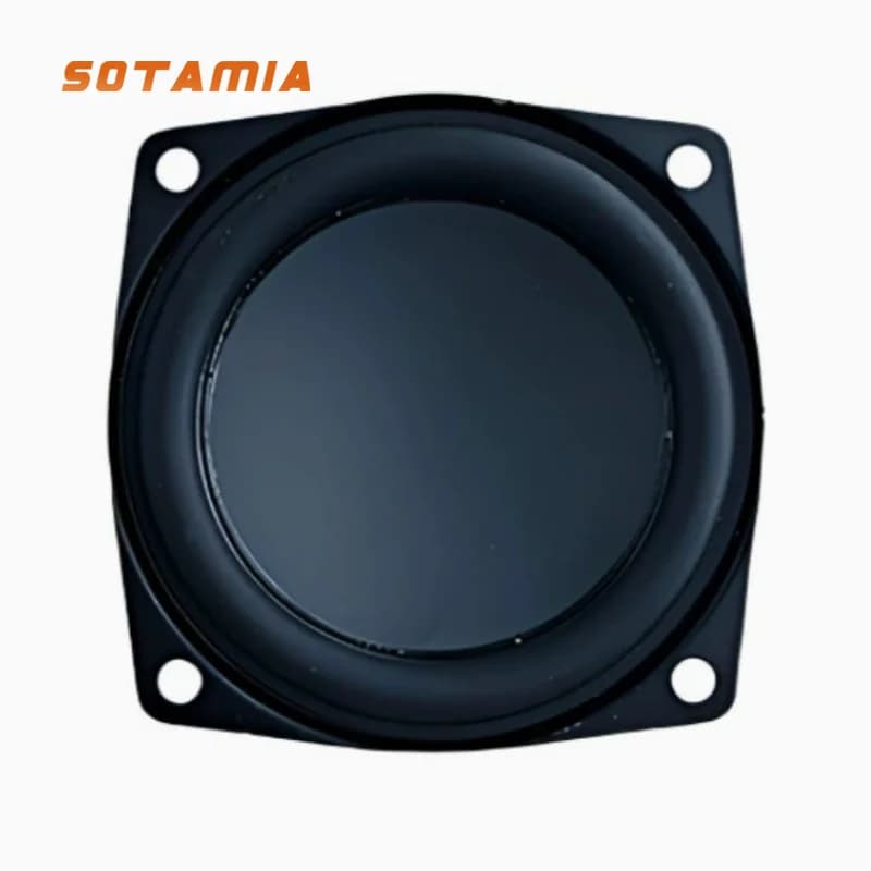 SOTAMIA 1PCS 2.5 Inch External Magnetic Full Range Speaker 4 Ohms 20 Watts Curved Rubber Edge Waterproof Outdoor Bluetooth Audio