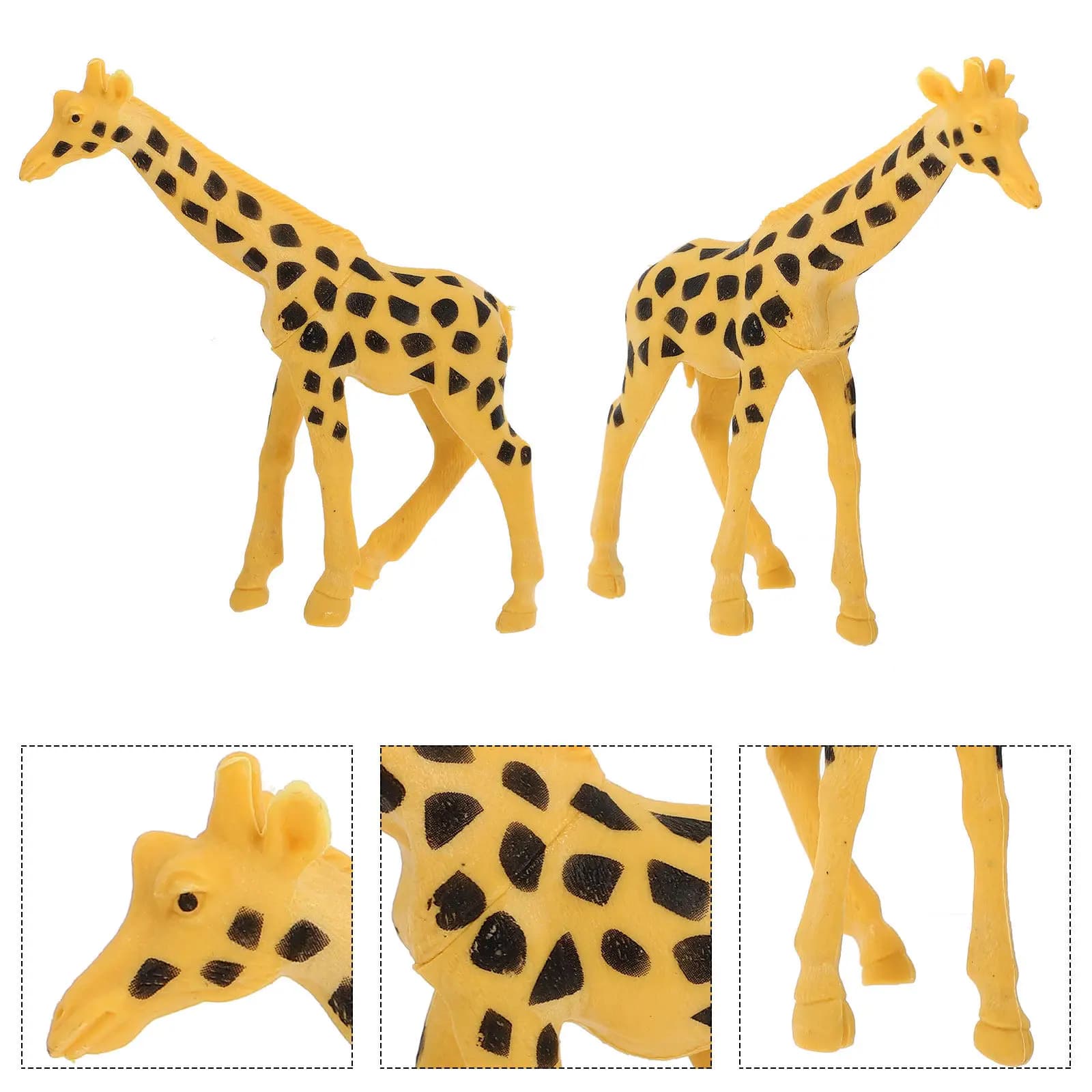 6Pcs Wild Animal Simulation Figures High Quality Plastic Realistic Educational Playthings for Kids Early Development Nature