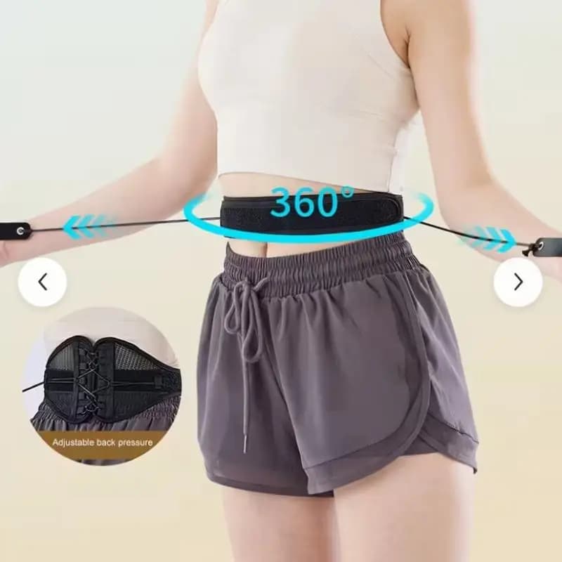 Cintura di Supporto Lombare Regolabile Slim Fit con Lacci, Traspirante in Rete, per Alleviare il Dolore alla Schiena, Indossabile Sotto i Vestiti per Uso Quotidiano