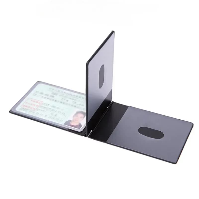 Porta Documenti Sottile in Alluminio per Patente di Guida, Documenti Auto, Carte di Credito, Custodia per Patente, Porta Pass di Viaggio