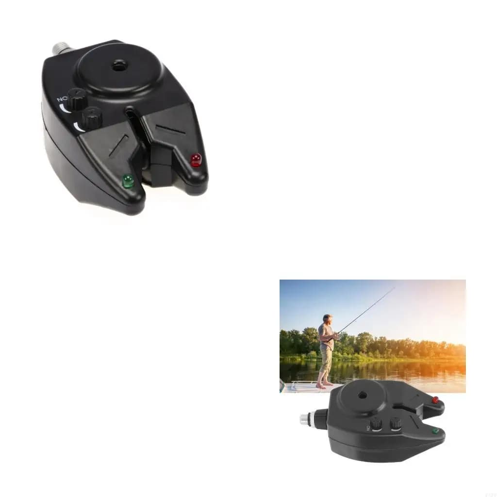 Morsi pesca elettronica leggera a LED suona a allarme avviso allarme clip sulla canna da pesca