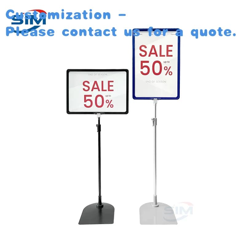 display del supermercato del supporto dell'etichetta del prezzo in plastica del telaio dell'affiche pubblicitarie di custom.A4