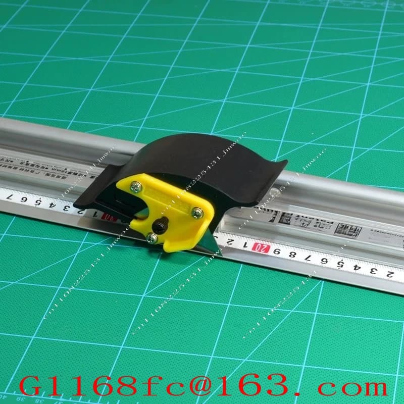 Sliding Board Cutting Ruler, Aluminum Alloy Straight Ruler, Anti Slip Tape Ruler