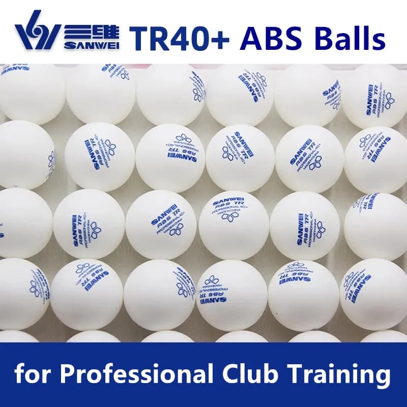 Palline da allenamento per ping pong più vendute SANWEI TR40+ Palline da ping pong in plastica ABS per allenamento professionale in club