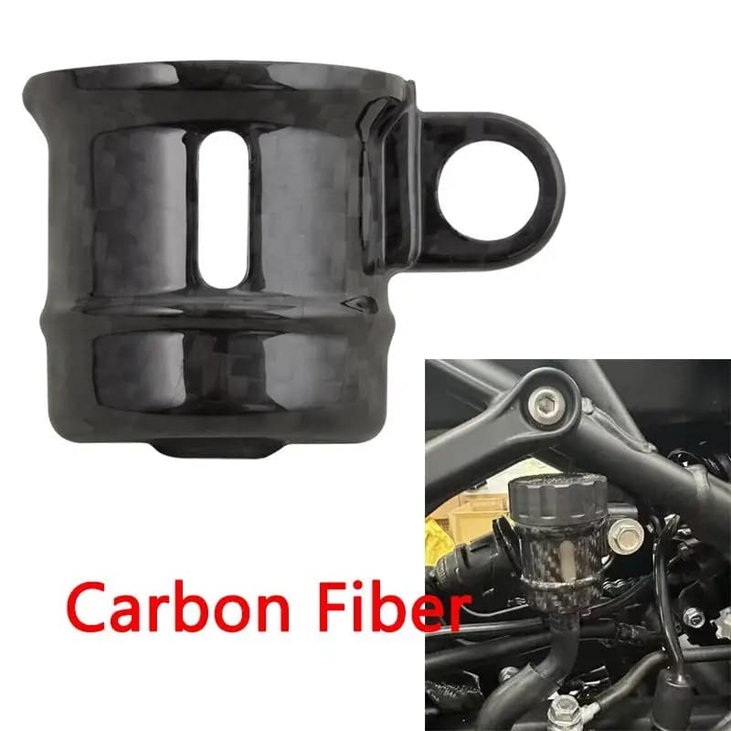 Per Kawasaki ZX4R ZX4RR ZX25R 2023-2024 scudi per bottiglie di olio per moto copertura protettiva in fibra di carbonio